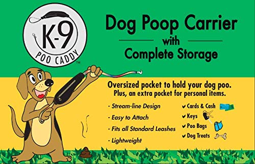 K-9 Poo Caddy K9 Poop and Treat Caddy for Dog Leashes Holds Poop Bags and Treats with Separate Pockets Ideal for Dog Owners - View 8 of 8