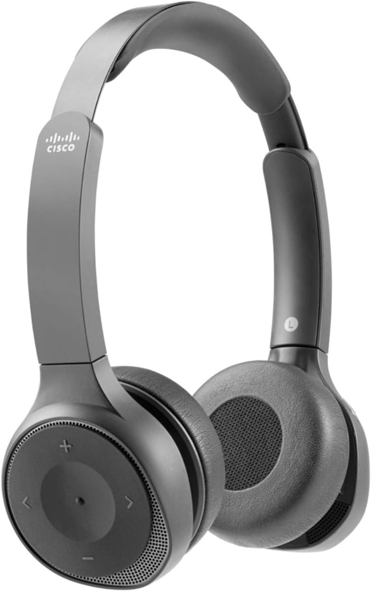 Buy CISCO Headset 730: Wireless Dual On-Ear Bluetooth with Case & USB-A Adapter - Carbon Black, 1-Year Warranty