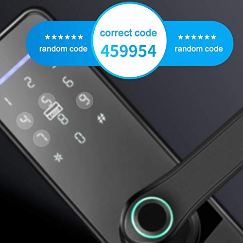 EBTOOLS Fingerprint Smart Lock Electronic Door Lock with Handle Touchscreen Digital Front Door Lock Password IC Card Tuya Access - View 5 of 10
