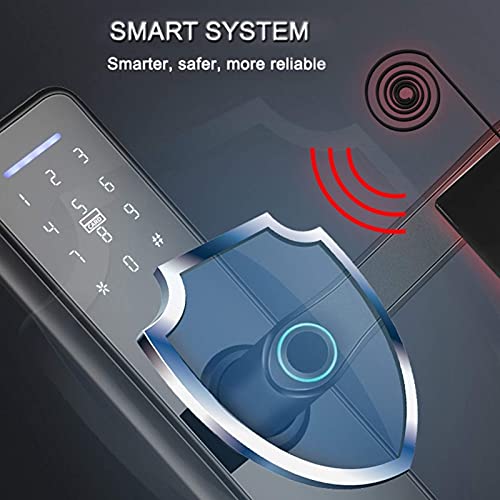 EBTOOLS Fingerprint Smart Lock Electronic Door Lock with Handle Touchscreen Digital Front Door Lock Password IC Card Tuya Access - View 6 of 10