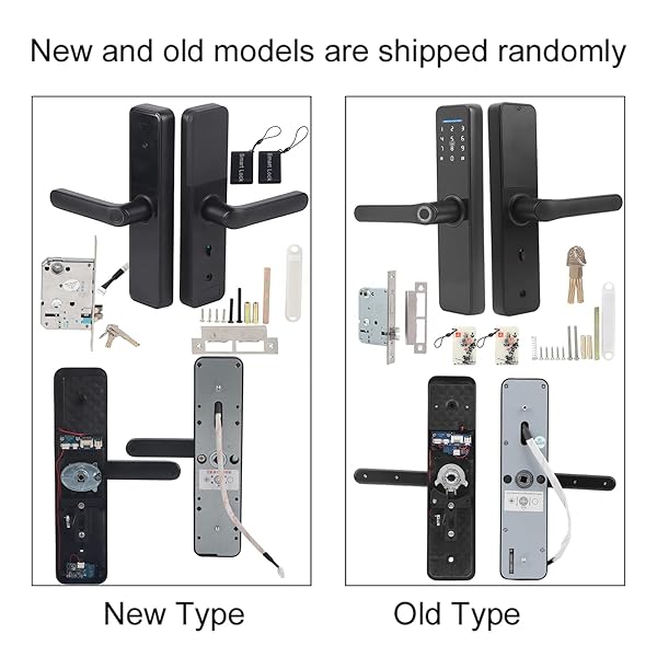 EBTOOLS Fingerprint Smart Lock Electronic Door Lock with Handle Touchscreen Digital Front Door Lock Password IC Card Tuya Access - View 9 of 10