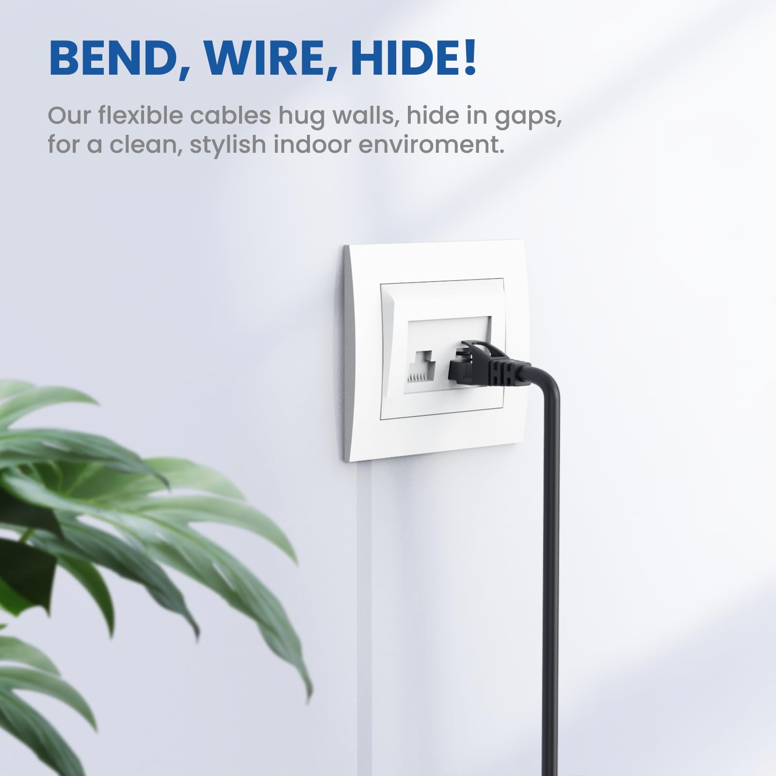 High Speed Cat 6 Ethernet Cable 75 ft 10Gbps Indoor Outdoor Rj45 for Computer Router Modem PS4 PS5 Xbox Gaming White - View 6 of 7