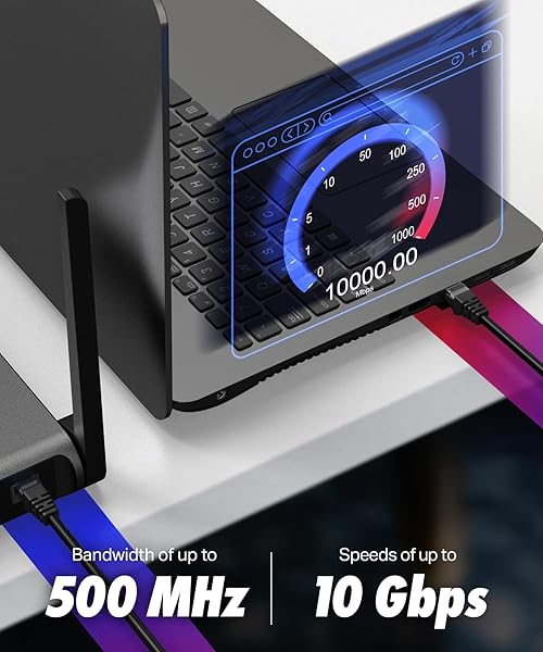 Ultra Clarity Cables UCC Cat6 Ethernet Cable 20 ft RJ45 LAN UTP Network Cord Patch Internet Cable Black - View 7 of 8