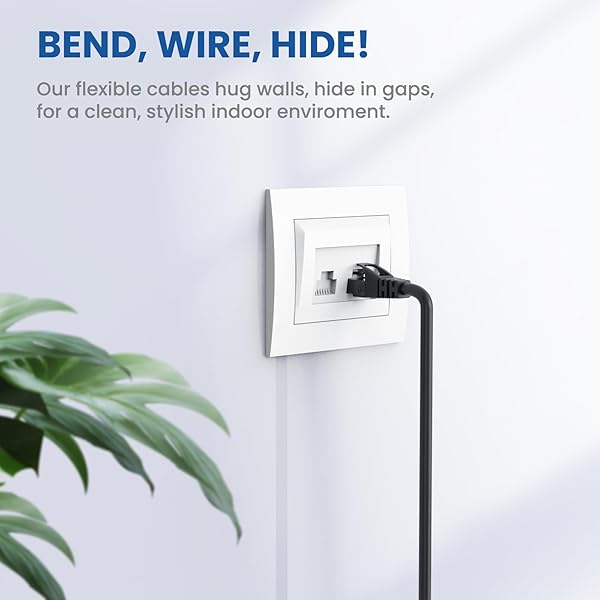 Ultra Clarity Cables Cat6 Ethernet Cable 8 Feet 6 Pack LAN UTP RJ45 Network Cord Patch Internet Cable 8 ft - View 7 of 10