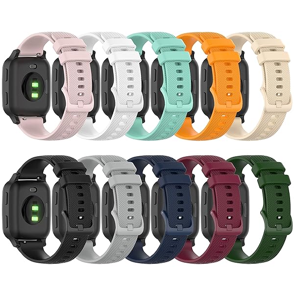 QGHXO Soft Silicone Replacement Band for Garmin Venu Sq 2 and Music Venu 2 Plus Comfortable and Durable Watch Strap - View 3 of 8