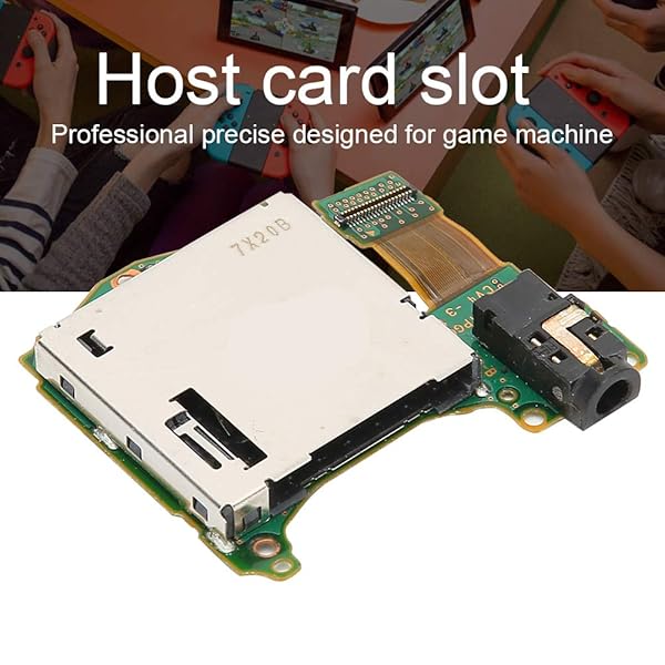 ASHATA ASHATA Game Host Card Slot & Reader Tray for Switch - Essential Repair Accessory with Earphone Port - View 6 of 11