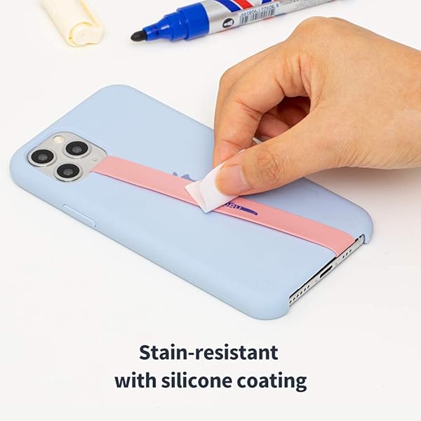 Sinjimoru Sinjimoru Stretchable Silicone Phone Strap Flexible Elastic Grip Holder for iPhone Android Secure Phone Loops Finger Grip Olive Grey - View 8 of 10