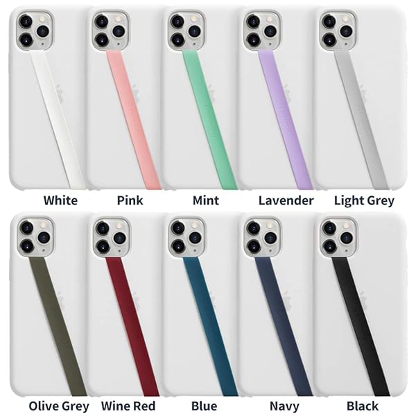 Sinjimoru Sinjimoru Stretchable Silicone Phone Strap Flexible Elastic Grip Holder for iPhone Android Secure Finger Grip Wireless Charging Support Grey - View 7 of 10