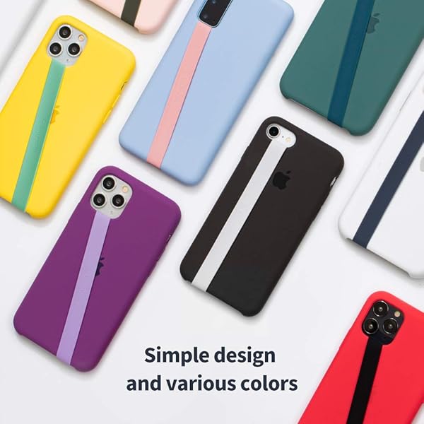 Sinjimoru Sinjimoru Stretchable Silicone Phone Strap Flexible Elastic Grip Holder for iPhone Android Secure Finger Grip Wireless Charging Support Grey - View 10 of 10