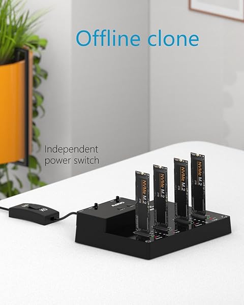 MAIWO MAIWO 4 Bay M2 NVME Docking Station Tool Free Type C to NVME SSD Enclosure with Offline Clone and System Disk Clone Function K3015P2 - View 5 of 7