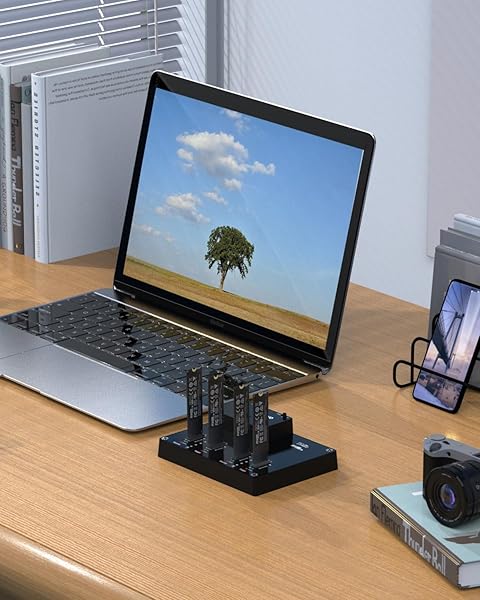 MAIWO MAIWO 4 Bay M2 NVME Docking Station Tool Free Type C to NVME SSD Enclosure with Offline Clone and System Disk Clone Function K3015P2 - View 6 of 7