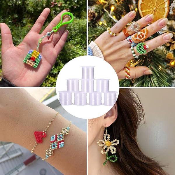 EEE ELECRELIVE Clear Nylon Invisible Beading Thread 142.67 Yards 0.2mm Transparent Fishing Line Wire for DIY Jewelry Bracelet Necklace Crafts - View 4 of 6