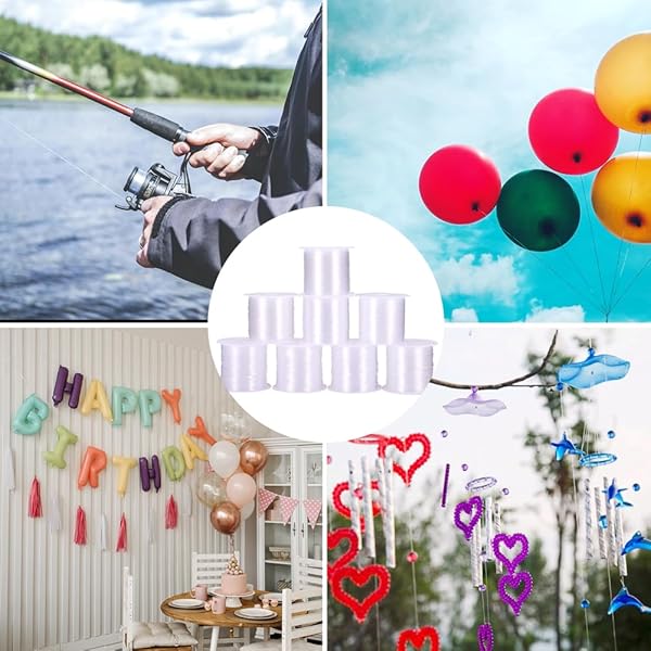 EEE ELECRELIVE Clear Nylon Invisible Beading Thread 142.67 Yards 0.2mm Transparent Fishing Line Wire for DIY Jewelry Bracelet Necklace Crafts - View 5 of 6