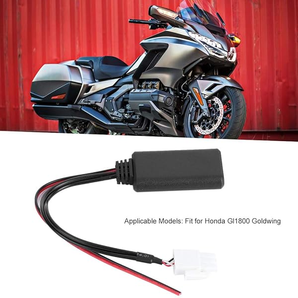 Qiilu Qiilu 3 Pin AUX Bluetooth Adapter for Honda GL1800 Goldwing Wireless Audio Stereo Music Cable - View 3 of 10
