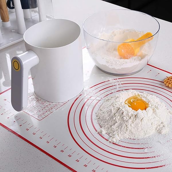 ANNCARY ANNCARY Battery Operated Electric Flour Sifter Handheld Cooking Tool for Baking Easy to Clean Ergonomic Design - View 4 of 10