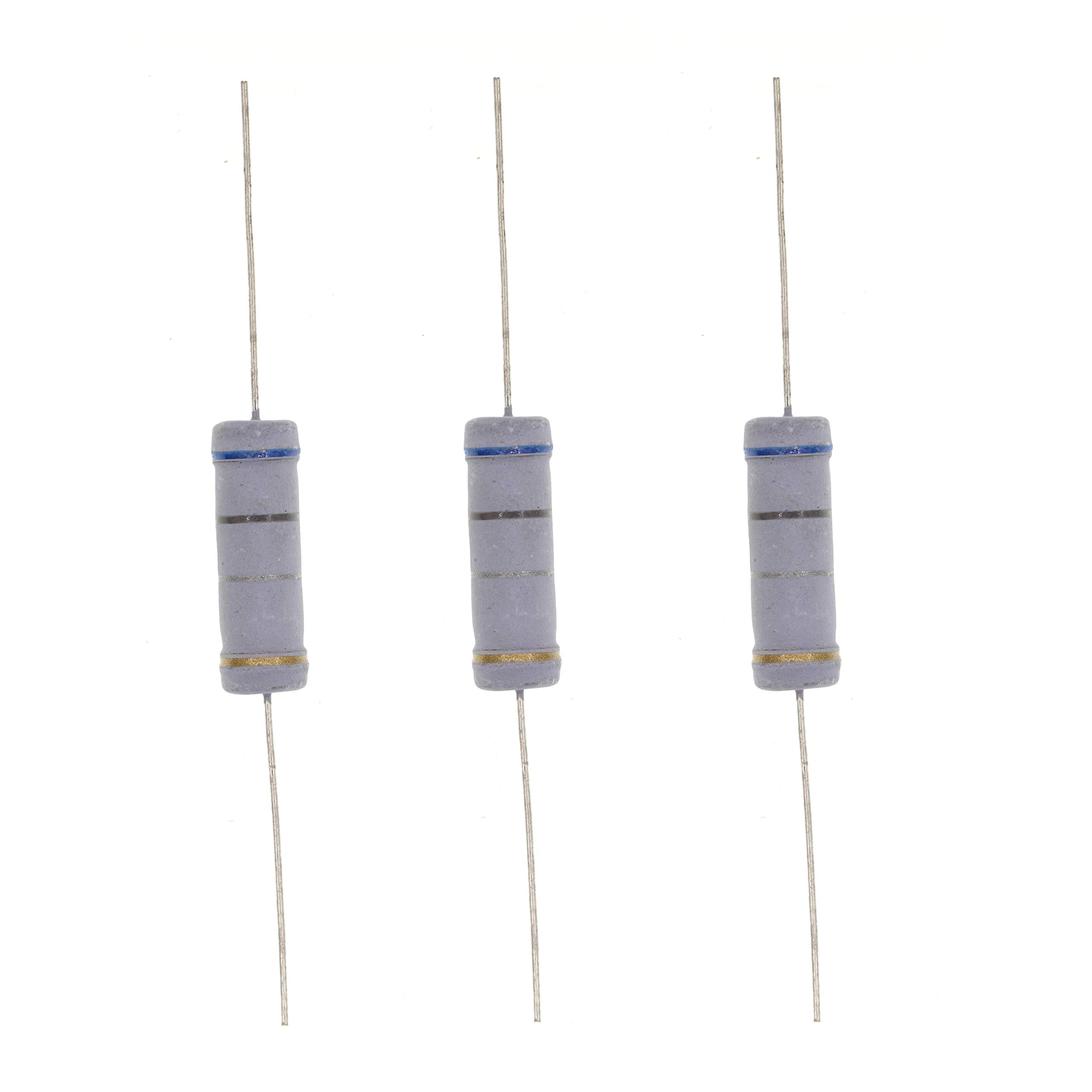 HUABAN 10PCS 5W 0R68 0.68 Ohm 5 Percent Metal Oxide Film Resistor for Reliable Performance