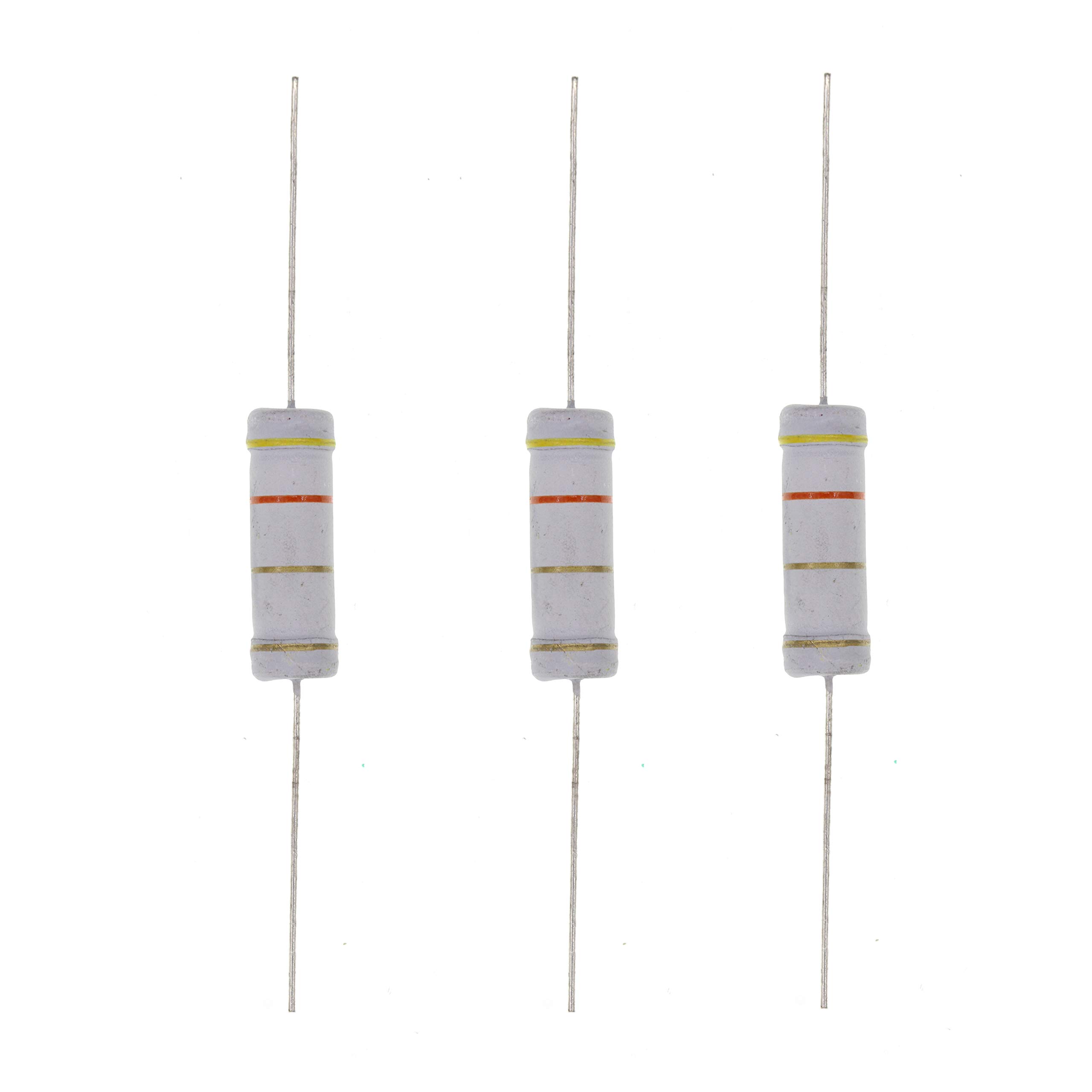 HUABAN 10PCS 5W 4R3 4.3 Ohm 5 Percent Metal Oxide Film Resistor for Reliable Performance