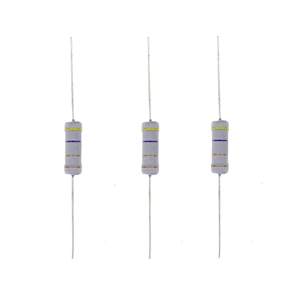 HUABAN HUABAN 20PCS 3W 4R7 4.7 Ohm 5 Percent Metal Oxide Film Resistor for Reliable Performance - View 2 of 2