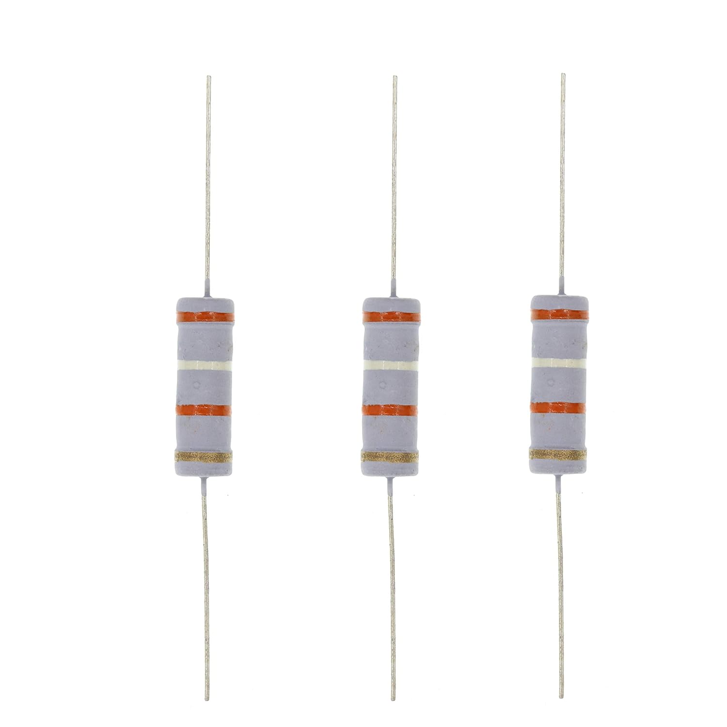 HUABAN HUABAN 10PCS 5W 2R4 2.4 Ohm 5 Percent Metal Oxide Film Resistor for Reliable Performance - View 2 of 9