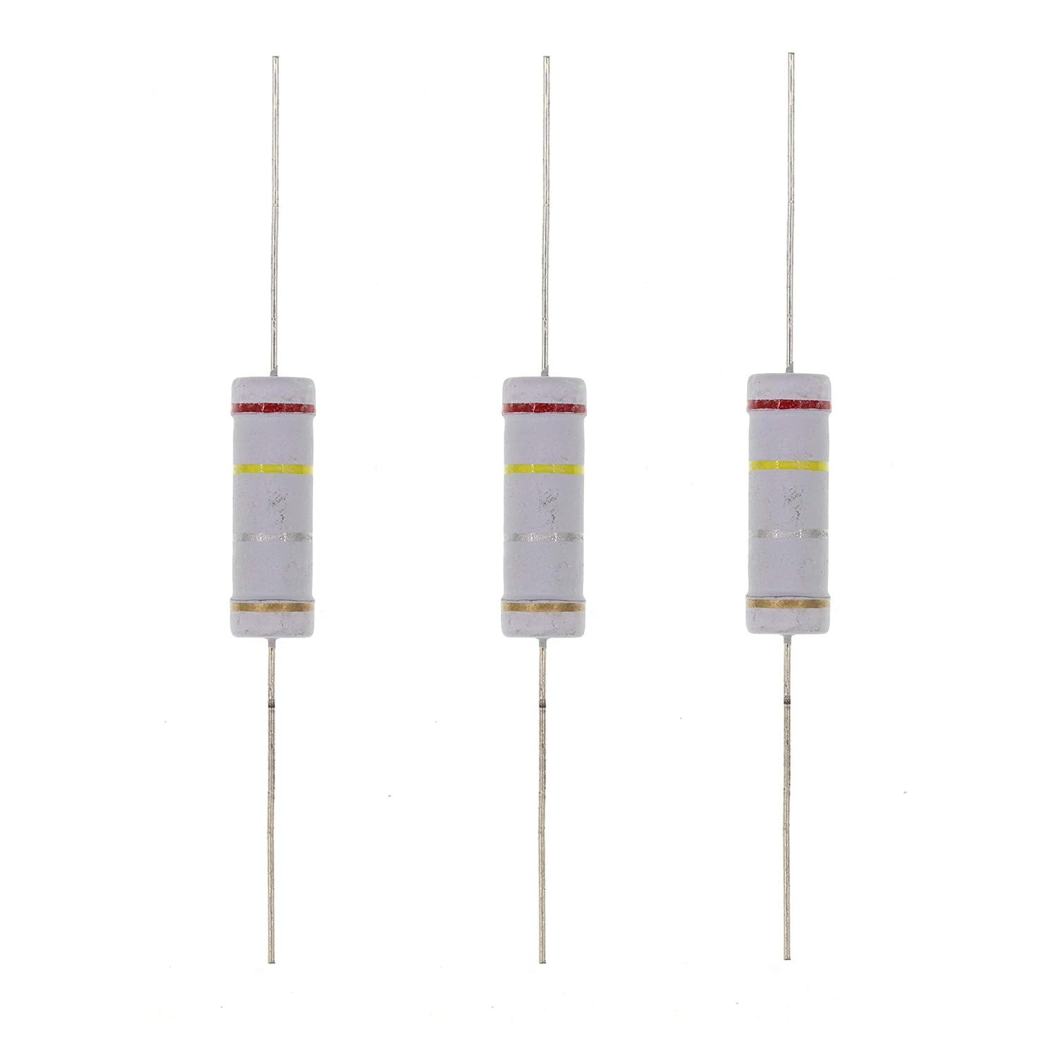 HUABAN HUABAN 10PCS 5W 2R4 2.4 Ohm 5 Percent Metal Oxide Film Resistor for Reliable Performance - View 4 of 9