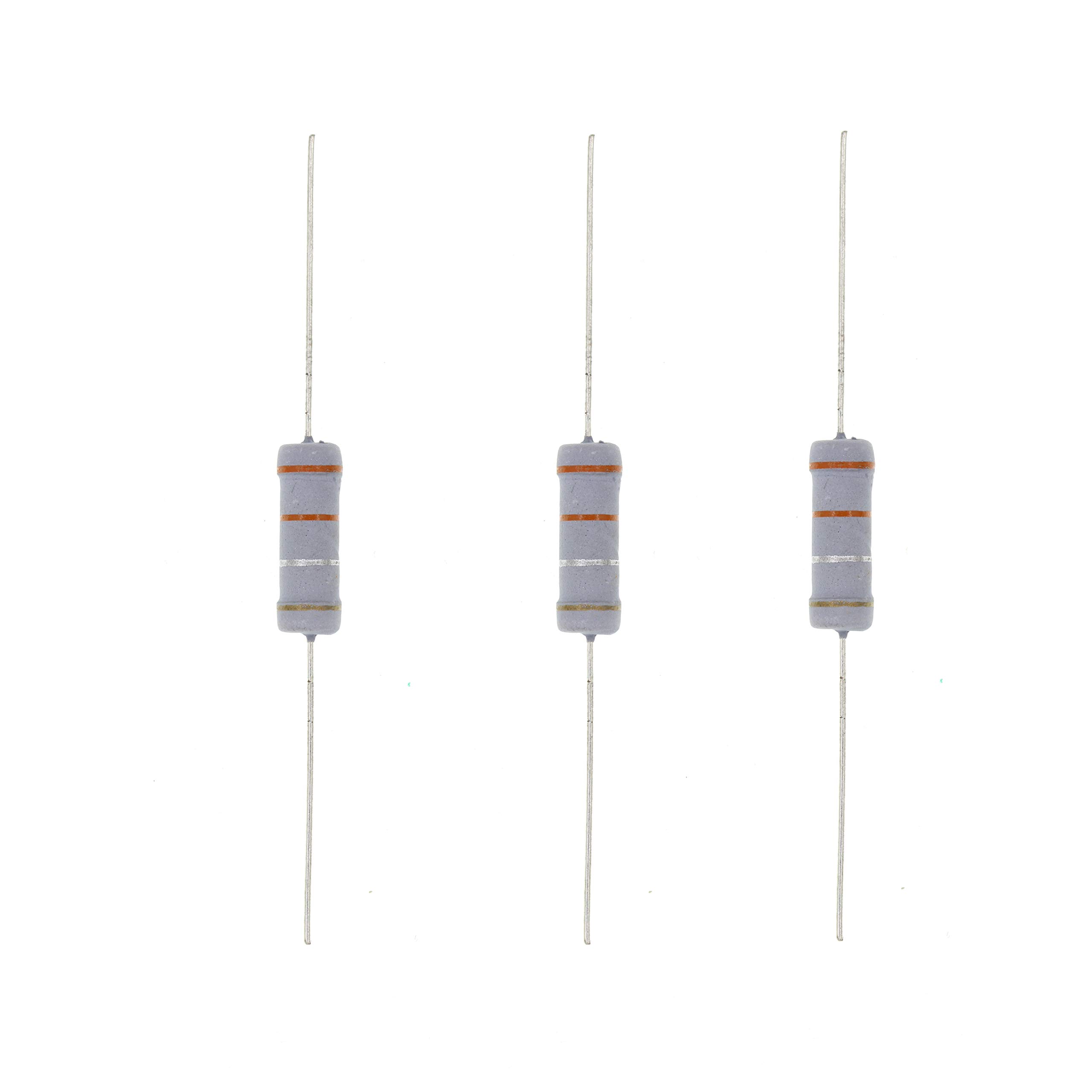 HUABAN 20PCS 3W 0.33 Ohm 5% Metal Oxide Film Resistors for Reliable Performance and Durability