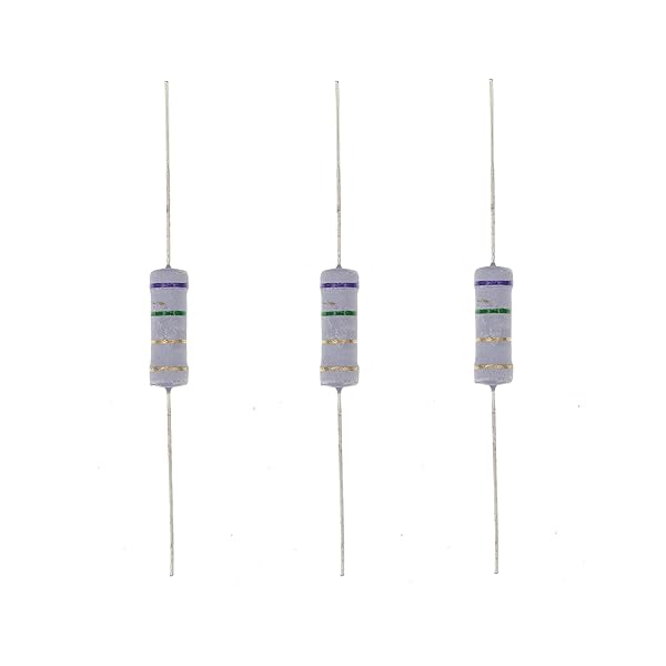 HUABAN 20PCS 3W 7R5 Metal Oxide Film Resistor 7.5 Ohm 5 Percent High Quality Durable Electronics Components