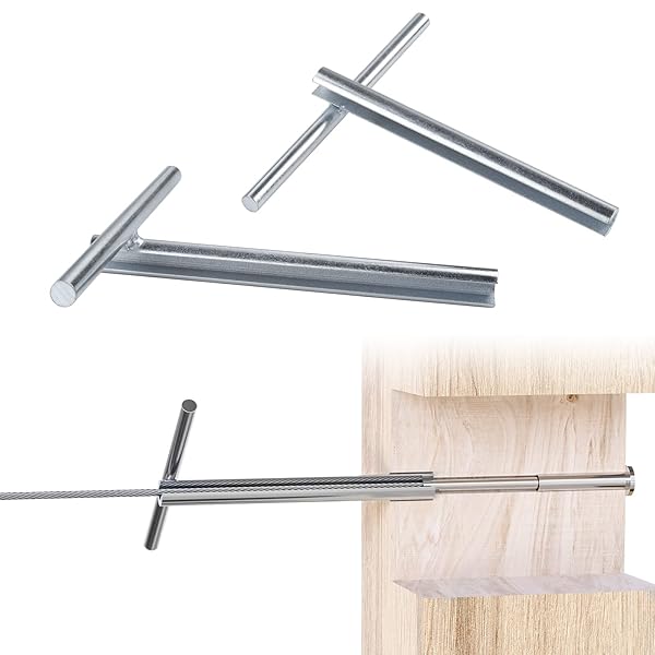 Muzata Muzata 2 Pack Upgraded Custom Socket Wrench for 1/8 Inch Invisible Cable Railing Kit Hardware Hidden Tensioner for Cable Railing System - View 2 of 8