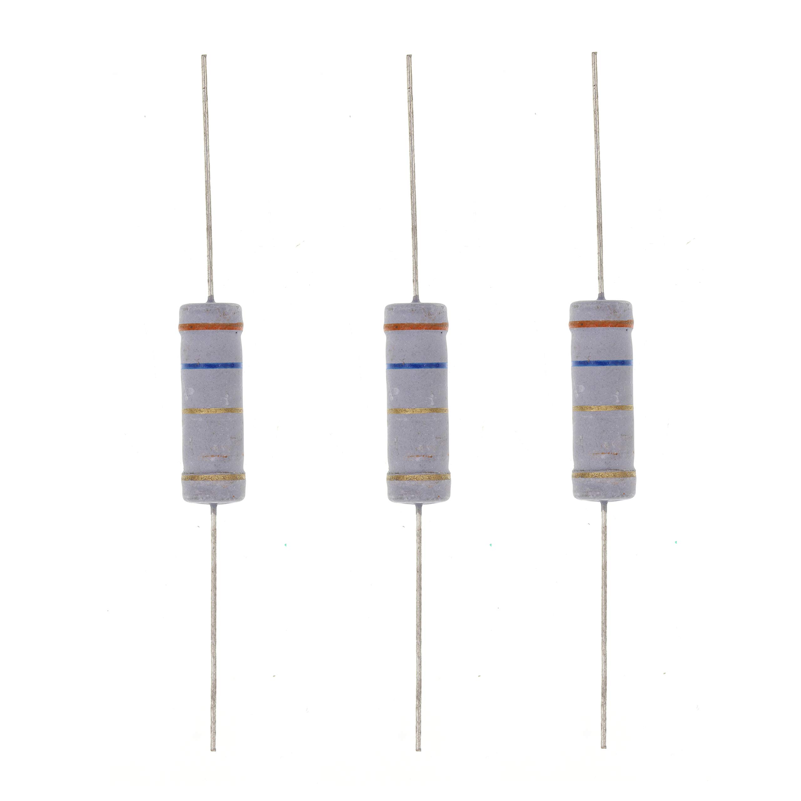 HUABAN 10PCS 5W 3R6 3.6 Ohm 5 Percent Metal Oxide Film Resistor for Reliable Performance