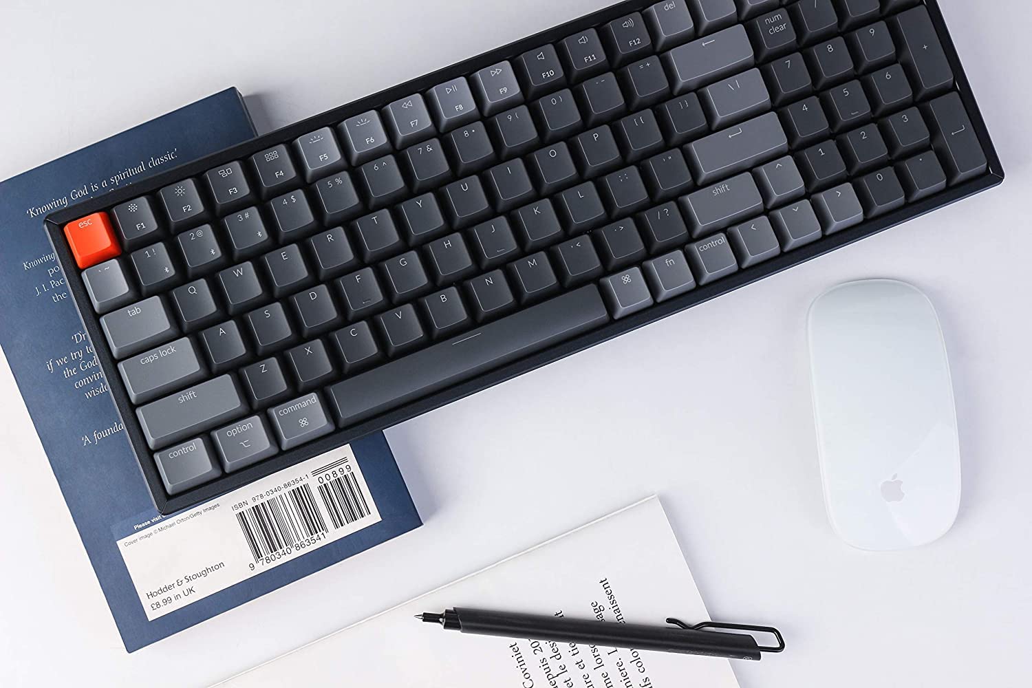 Keychron Keychron K4 V2: Compact Wireless Gaming Mechanical Keyboard with RGB, Gateron Brown Switches & Aluminum Frame for Mac/Windows - View 3 of 9