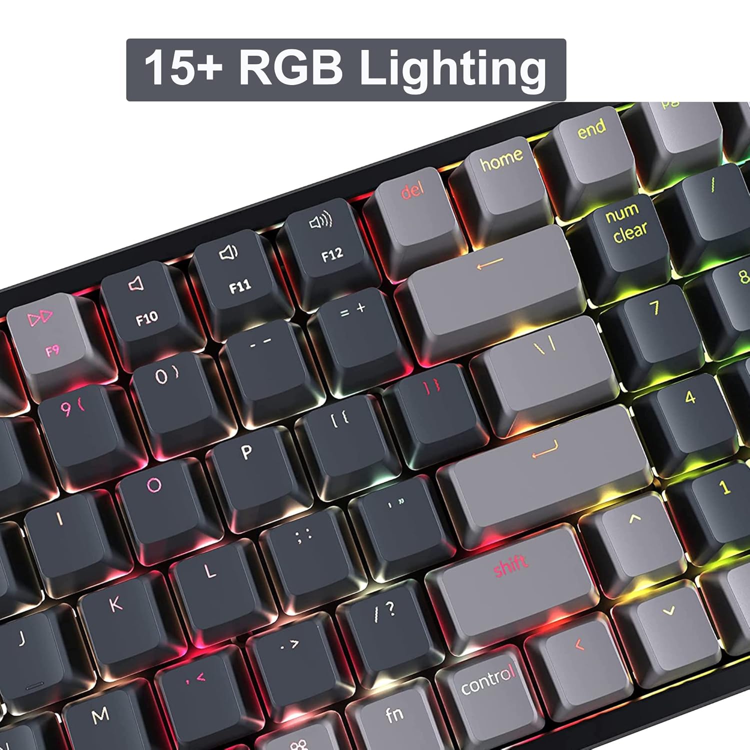 Keychron Keychron K4 V2: Compact Wireless Gaming Mechanical Keyboard with RGB, Gateron Brown Switches & Aluminum Frame for Mac/Windows - View 6 of 9