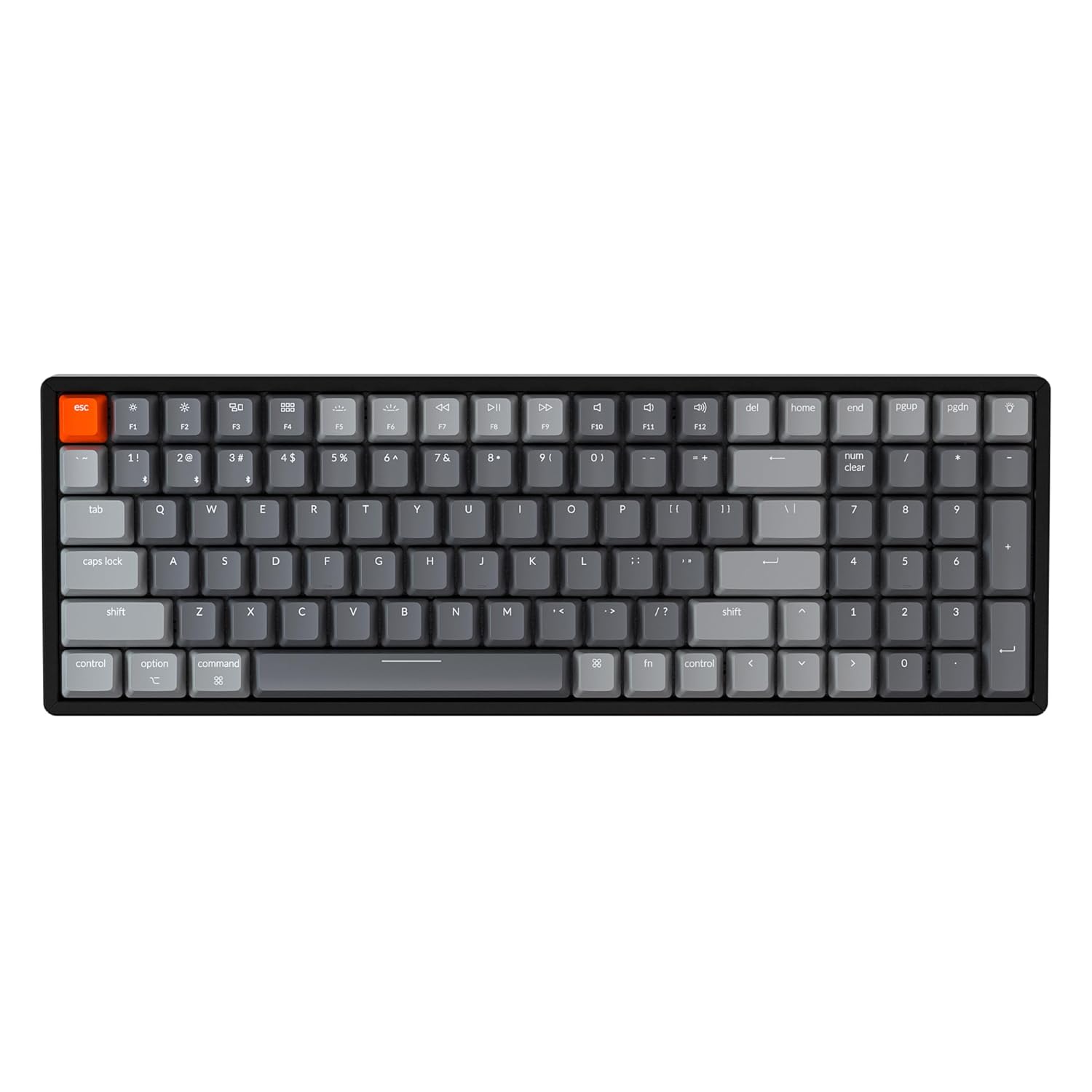 Keychron Keychron K4 V2: Compact Wireless Gaming Mechanical Keyboard with RGB, Gateron Brown Switches & Aluminum Frame for Mac/Windows