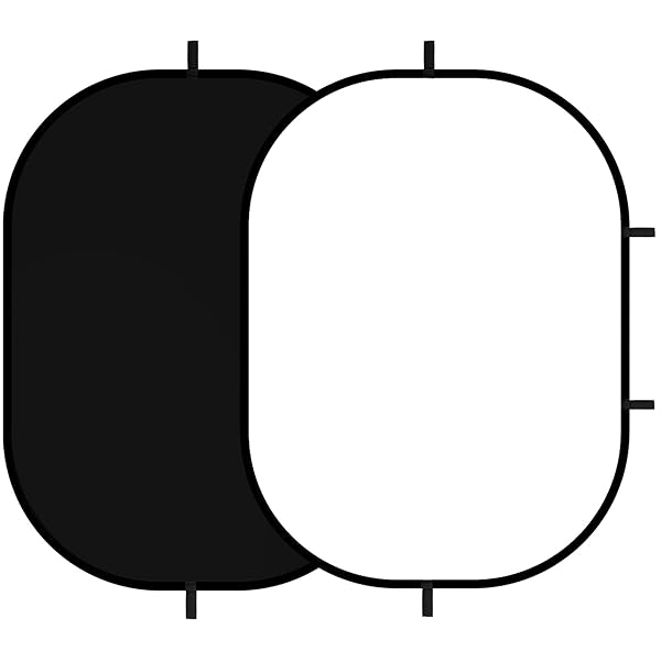 Selens Selens Black White Backdrop 59x78.7in Pop Up Collapsible Background for YouTube Streaming Photo Studio Portrait Indoor Photography - View 2 of 10