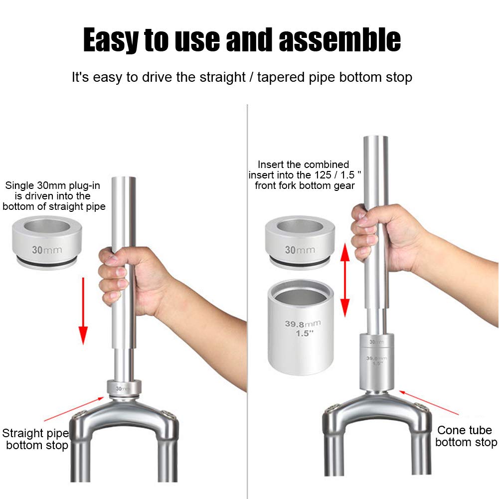 CALIDAKA CALIDAKA 3pcs Bike BB Tool Set - Aluminum Alloy Fork Setter & Crown Race Installer for Easy Bicycle Repairs - View 3 of 9