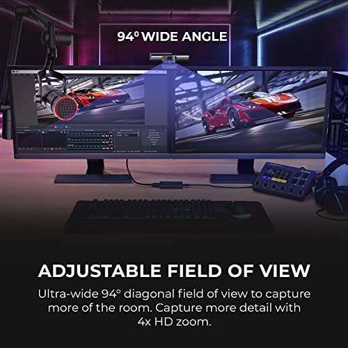 AVerMedia AVerMedia PW513 4K Webcam: Ultimate Live Streaming Camera with Microphone & CamEngine Software - View 6 of 10