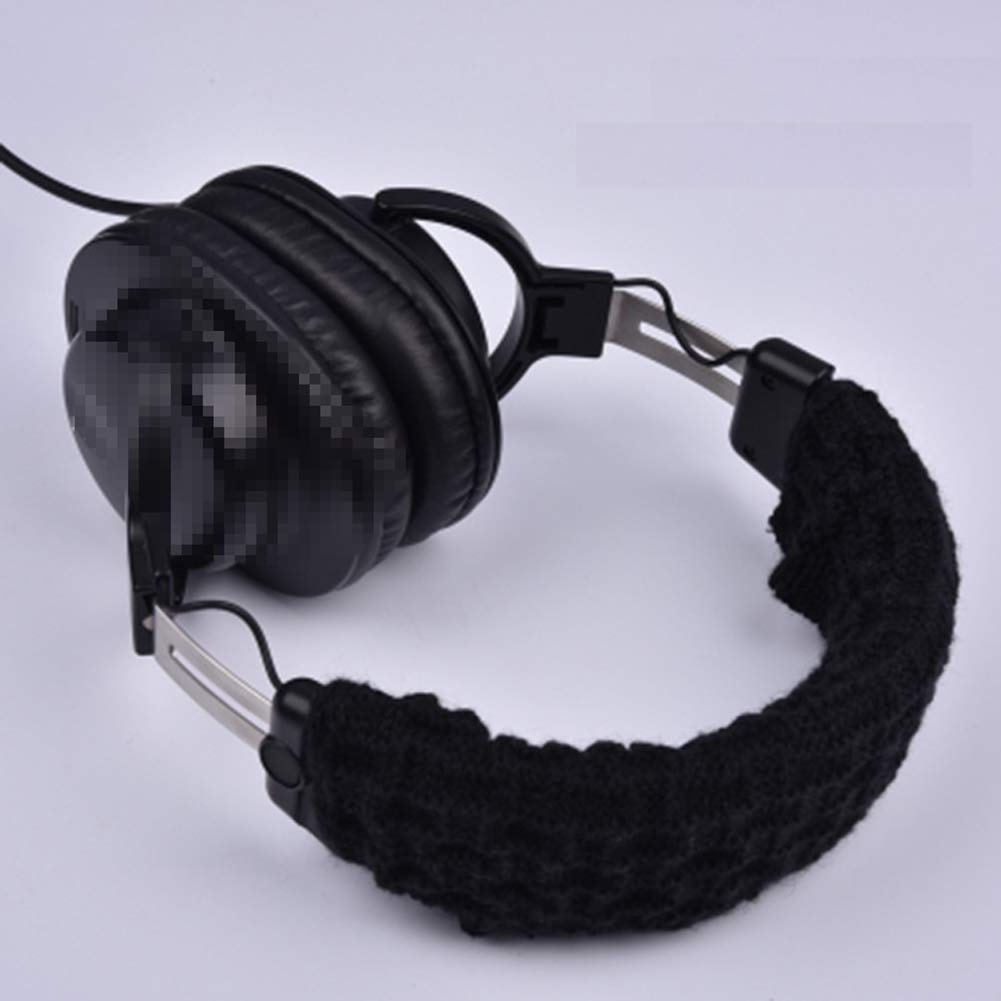Luzen Headphone Headband Cover Comfortable Replacement Cushions Pad Knitted Protector Sleeve Black - View 4 of 6