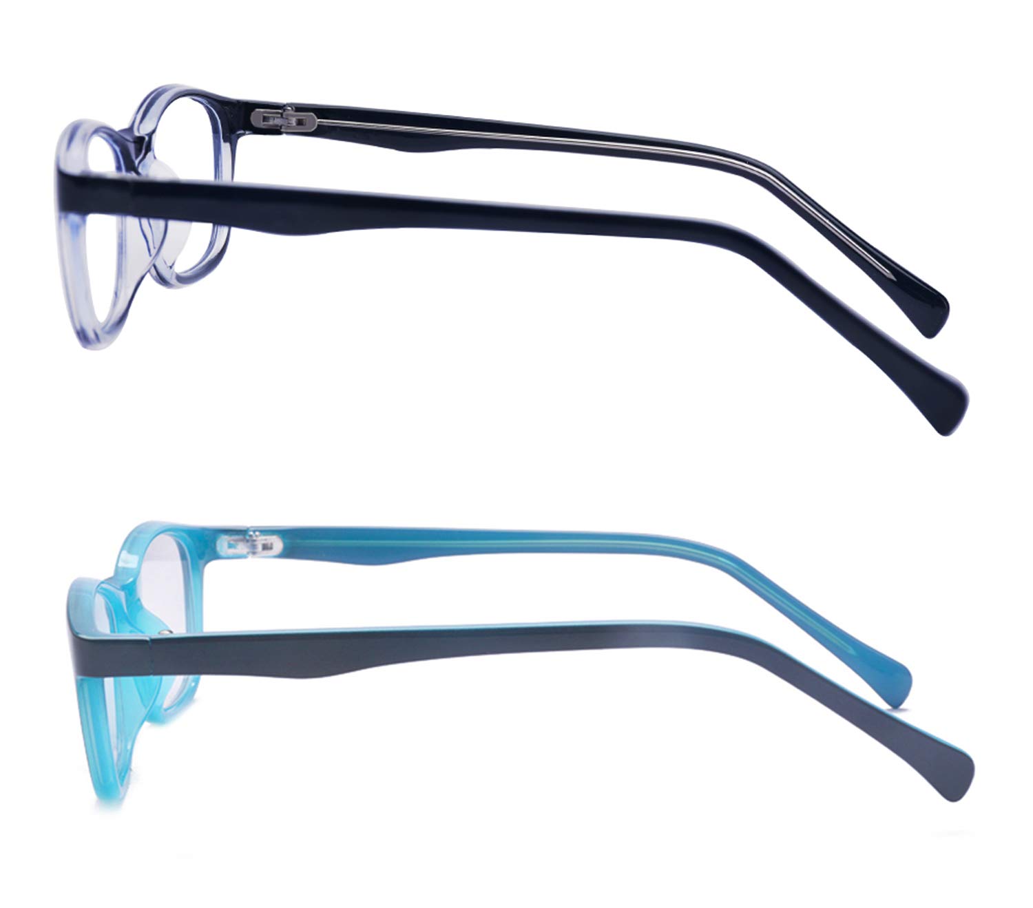 ALWAYSUV 2 Pack Kids Blue Light Blocking Glasses Square Eyeglasses for Boys and Girls Anti Blue Ray Computer Game Glasses - View 3 of 6