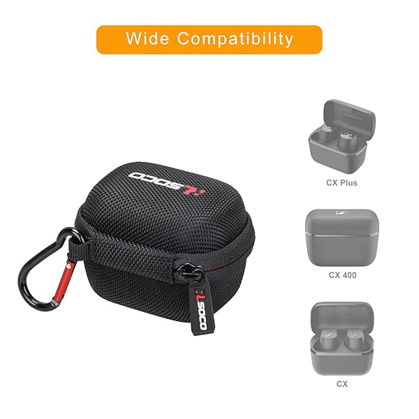 RLSOCO RLSOCO Carrying Case for Sennheiser CX Plus CX True Wireless CX 400BT Earbuds Durable and Stylish Protection - View 4 of 9