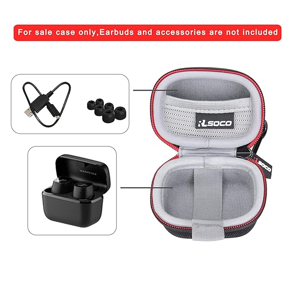 RLSOCO RLSOCO Carrying Case for Sennheiser CX Plus CX True Wireless CX 400BT Earbuds Durable and Stylish Protection - View 5 of 9