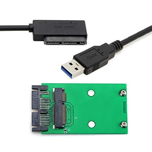 cablecc Buy Cablecc USB 3.0 to mSATA 50Pin SSD & Micro SATA Adapter - Fast Data Transfer & Easy Installation - View 2 of 5