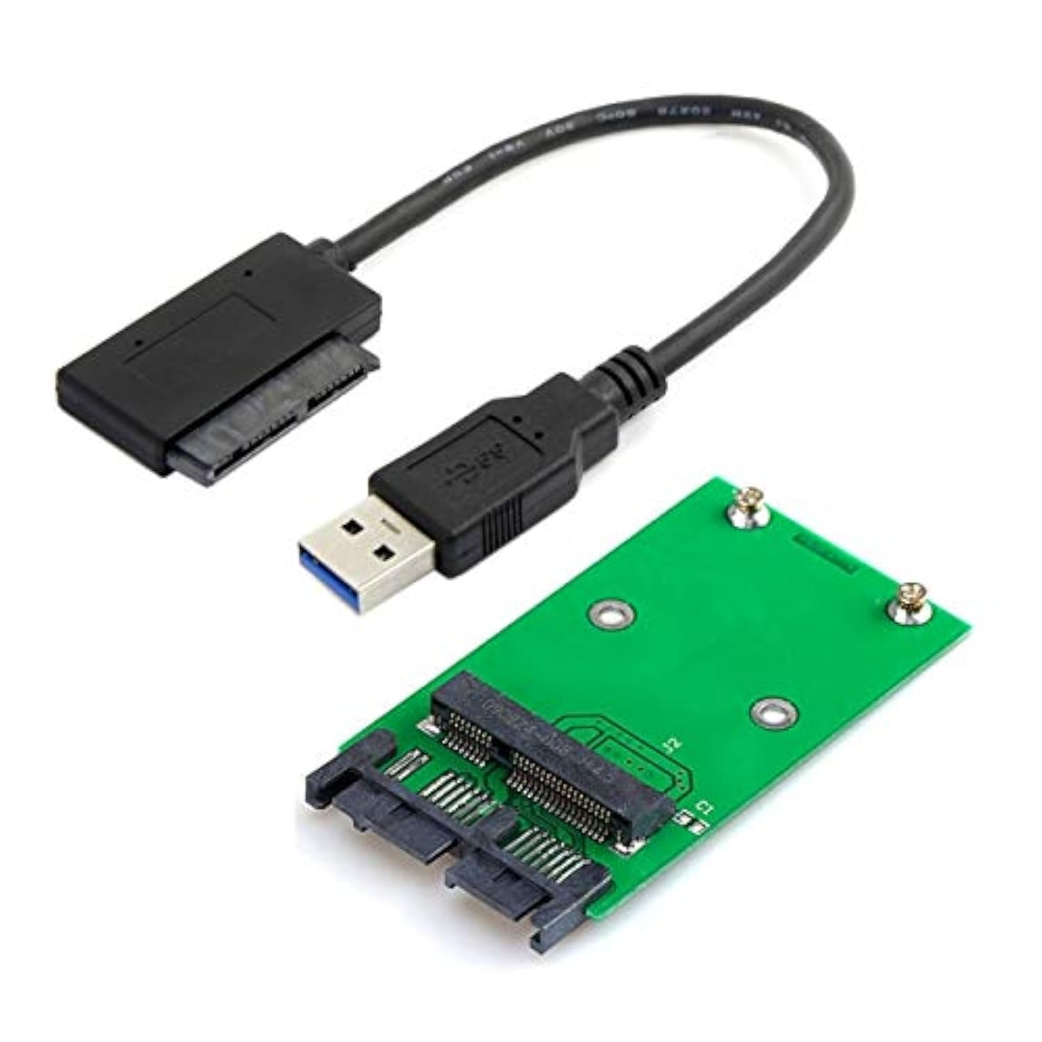 Buy Cablecc USB 3.0 to mSATA 50Pin SSD & Micro SATA Adapter - Fast Data Transfer & Easy Installation