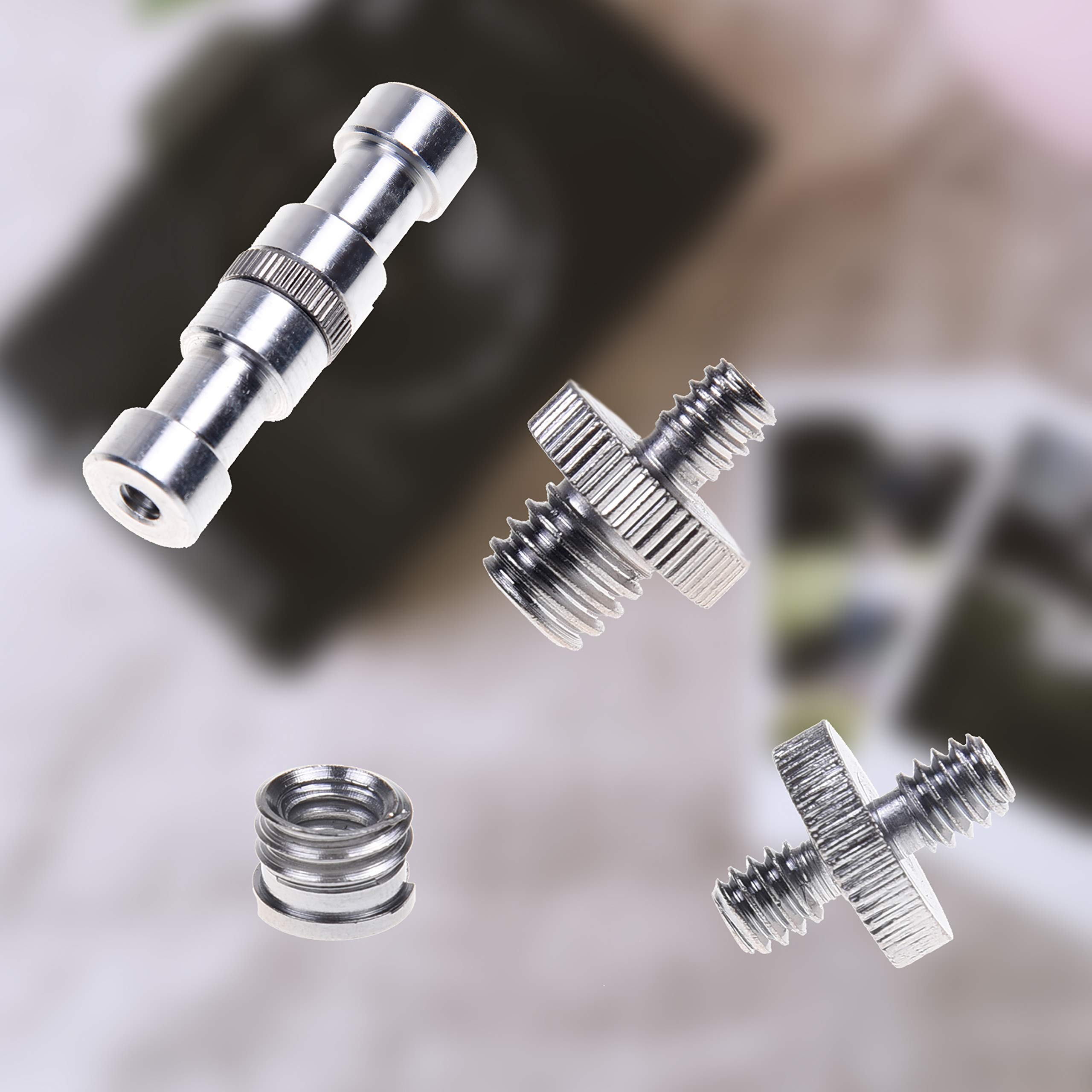 Kare and Kind 20x Adapter Mount Set for DSLR Cameras Tripods Light Stands Monopod Ballhead Standard Thread 1/4 Inch 3/8 Inch Converter Screws - View 6 of 6