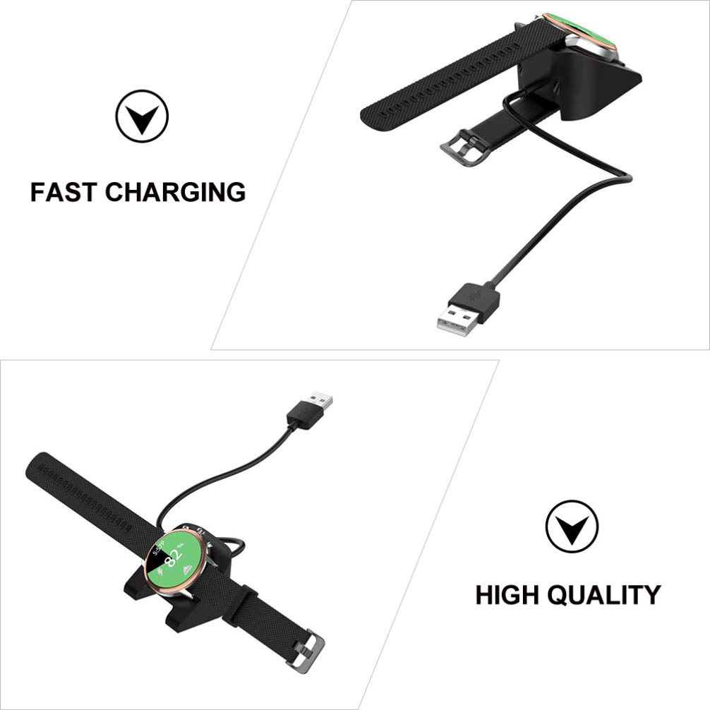 Hemobllo Hemobllo Smartwatch Charging Dock Cables for Fossil Gen 4 and Gen 5 Black Fast Charging Solution - View 8 of 9