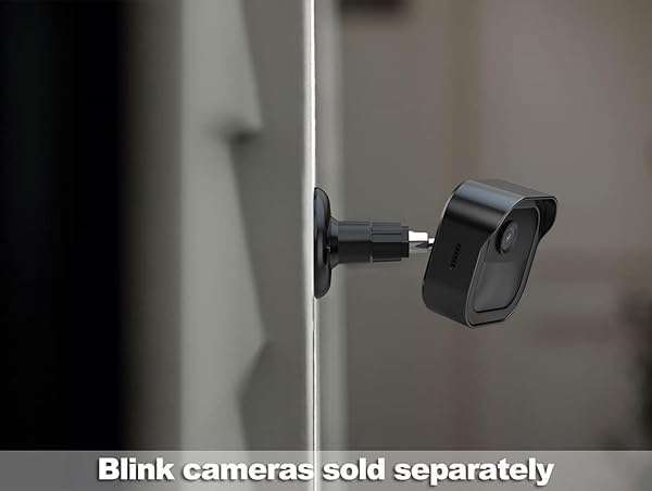 Pefecon All-New Blink Outdoor Camera Housing and Mounting Bracket (4th Gen and 3rd Gen), 3 Pack Protective Cover and 360 Degrees Adjustable Mount with Sync Module 2 Outlet Mount (Black) - View 5 of 11