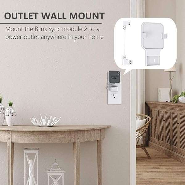 Pefecon All-New Blink Outdoor Camera Housing and Mounting Bracket (4th Gen and 3rd Gen), 3 Pack Protective Cover and 360 Degrees Adjustable Mount with Sync Module 2 Outlet Mount (Black) - View 9 of 11