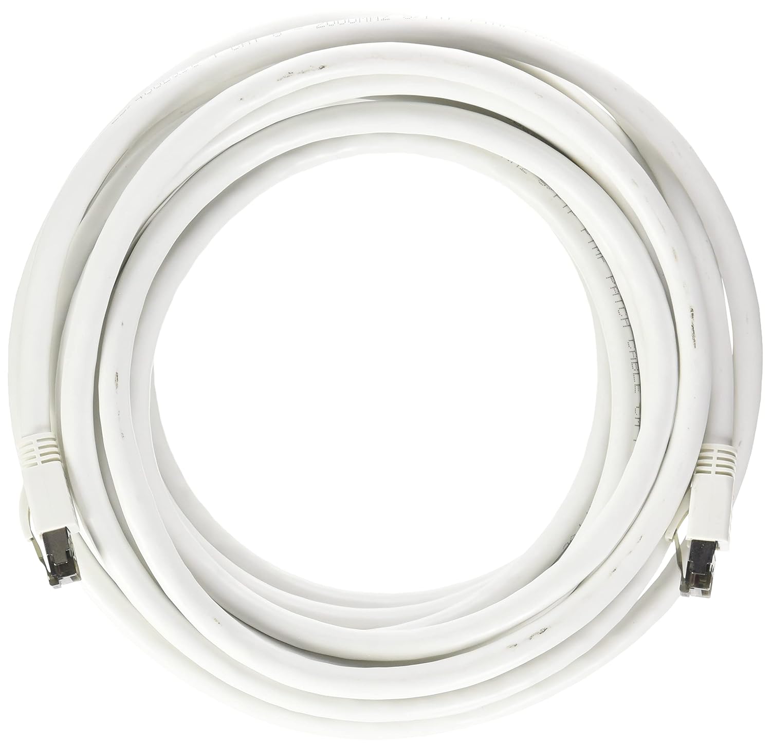 Nippon Labs Nippon Labs Cat8 RJ45 25FT Ethernet Patch Internet Network LAN Cable, Indoor/Outdoor, 24AWG Shielded Latest 40Gbps 2000Mhz, Weatherproof S/FTP for Router, PS4, PS5, Xbox, PoE, Switch, Modem (White)