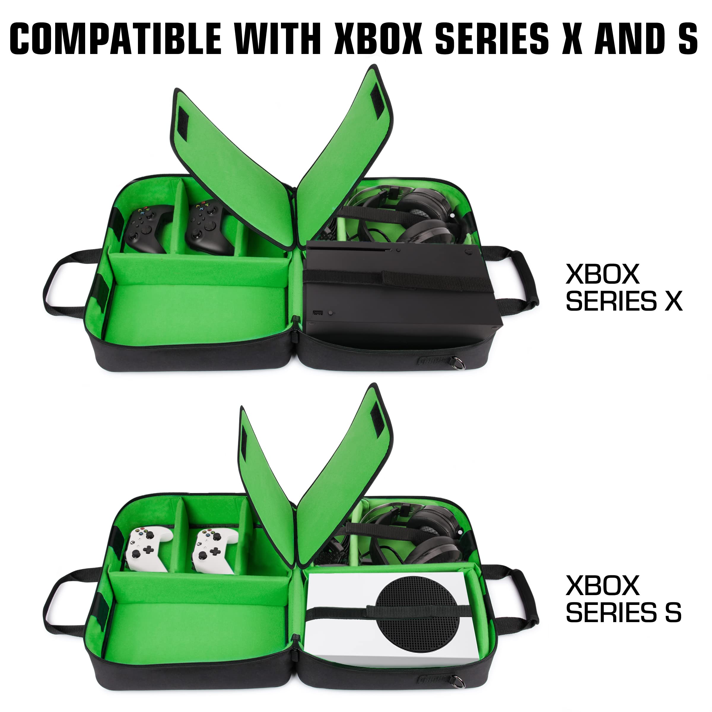 USA Gear USA Gear Xbox Series X Carrying Case: Ultimate Travel Case for Console, Controller & Accessories - View 2 of 9