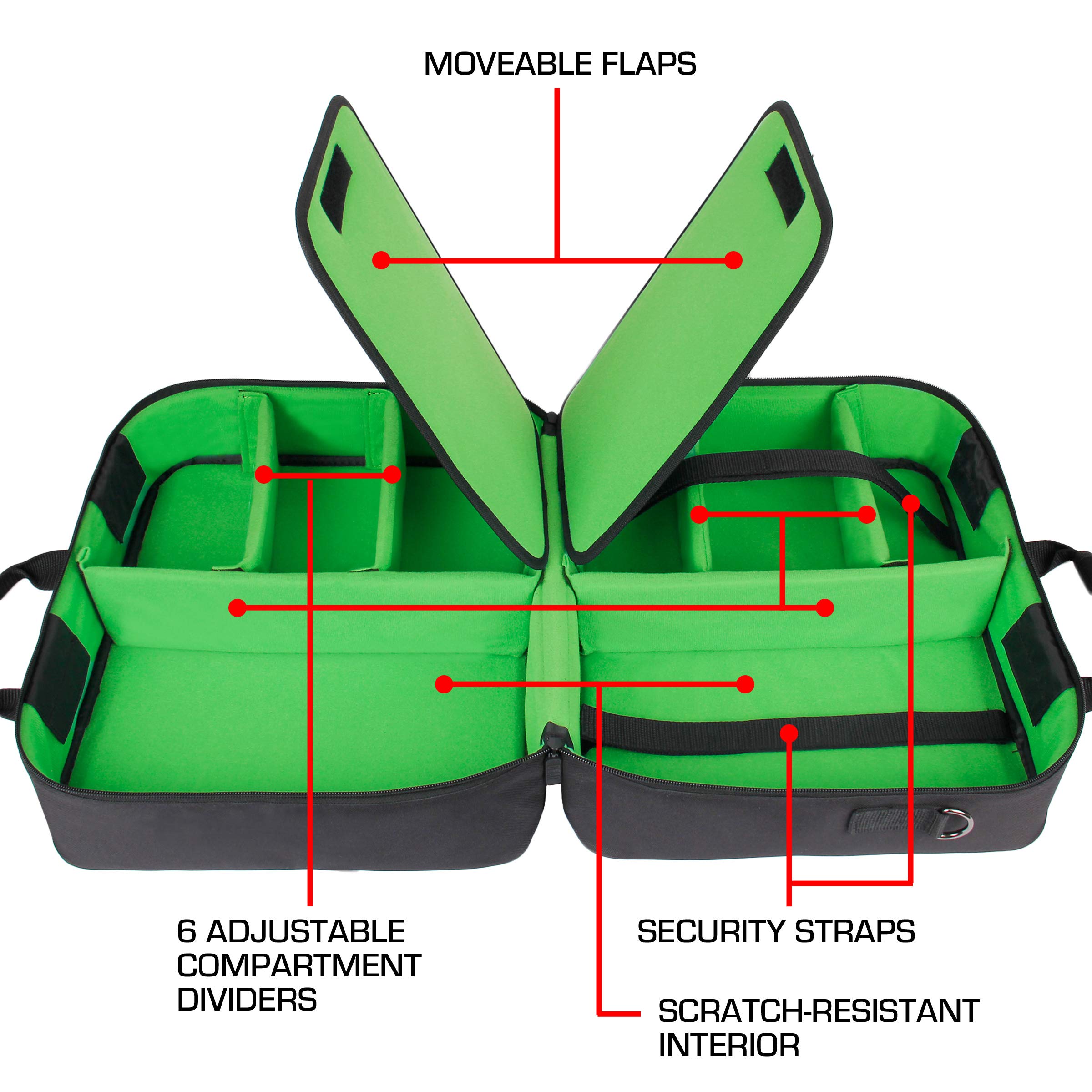 USA Gear USA Gear Xbox Series X Carrying Case: Ultimate Travel Case for Console, Controller & Accessories - View 4 of 9