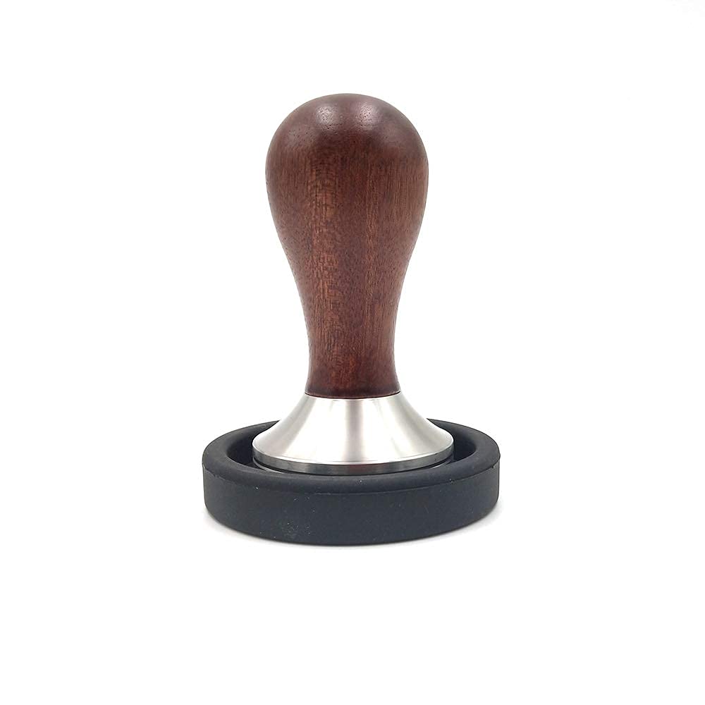 Boicafe 58mm Coffee Tamper Stainless Steel Wooden Handle Espresso Tool with Mat for Perfect Coffee Extraction - View 4 of 7