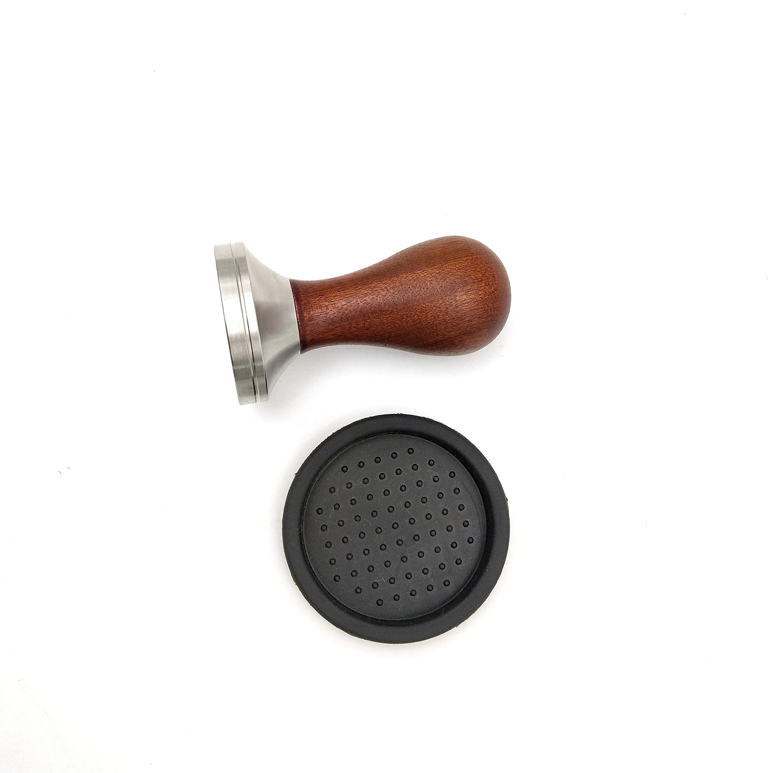 Boicafe 58mm Coffee Tamper Stainless Steel Wooden Handle Espresso Tool with Mat for Perfect Coffee Extraction - View 7 of 7