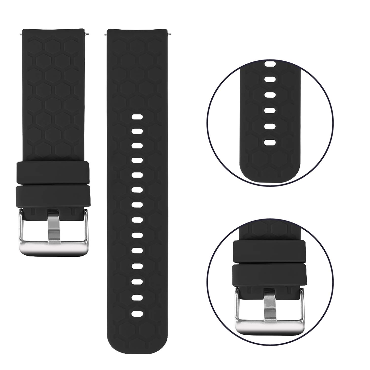 FitTurn Silicone Bands for Umidigi Uwatch 5 3S 2 2S Urun S 22mm Quick Release Colorful Watch Straps - View 3 of 7